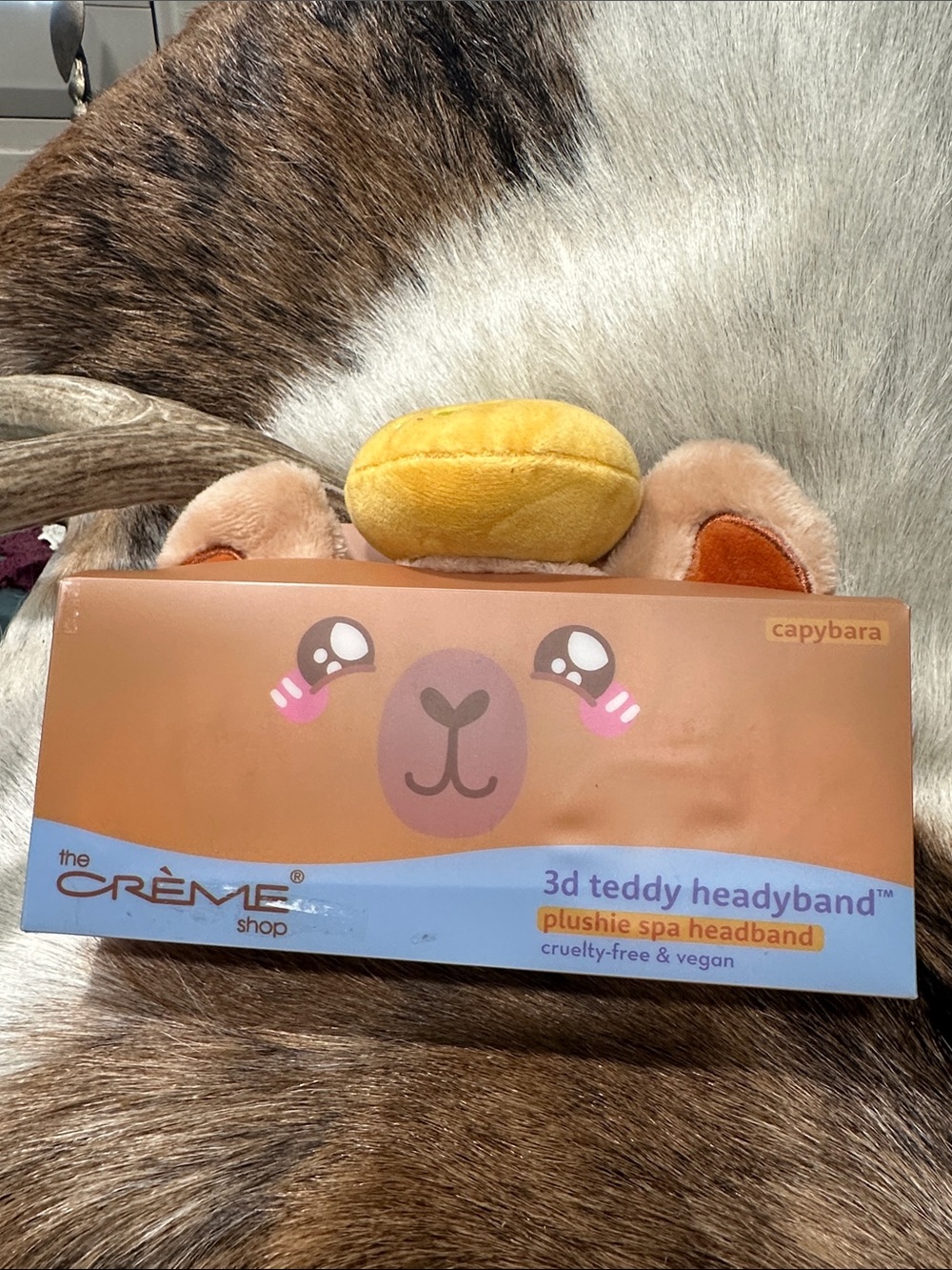 The Crème Shop Capybara 3d teddy headband